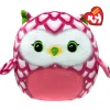 Ty Beanie Squishies Tootie the Pink Owl 10-Inch Plush
