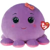 Ty Squishy Beanies Octavia the Purple Octopus 10" Squish Plush