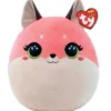 Ty Squishy Beanies Roxie the Pink Fox 14" Squish Plush