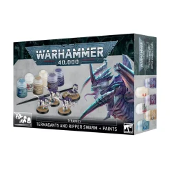 Warhammer 40K Tyranids Termagants and Ripper Swarm and Paints Set