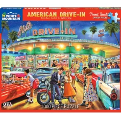 White Mountain Puzzles American Drive-In 1000 Pc