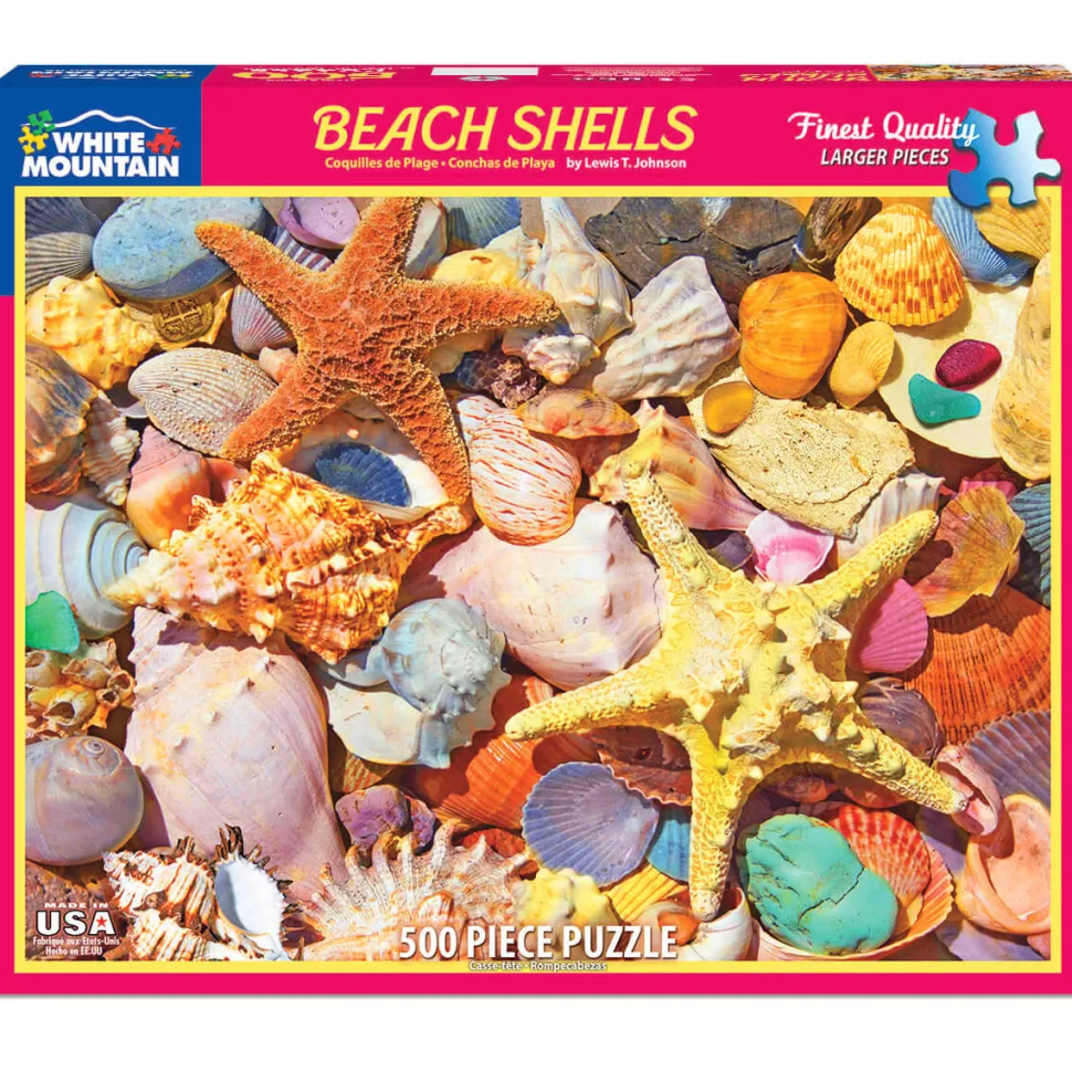 White Mountain Puzzles Beach Shells 500 Piece