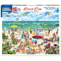 White Mountain Puzzles Beach Day Seek&Find