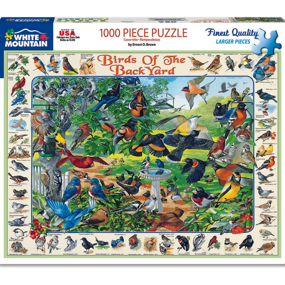 White Mountain Puzzles Birds of the Backyard