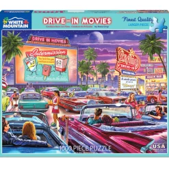 White Mountain Puzzles Drive-In Movie 1000 Pc