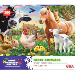 White Mountain Puzzles Farm Animals 300 Pc