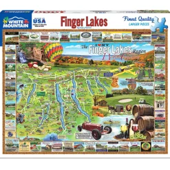 White Mountain Puzzles Finger Lakes 1000 Piece