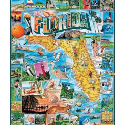 White Mountain Puzzles Florida 1000 Pc