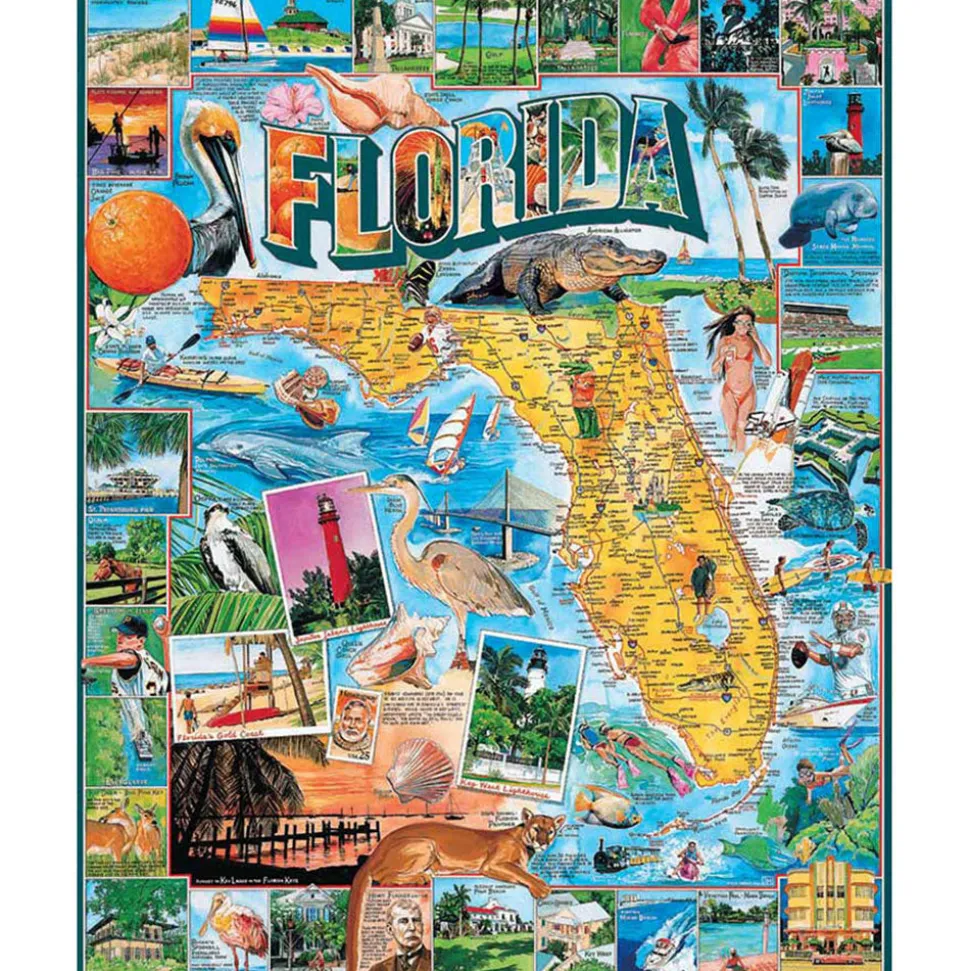 White Mountain Puzzles Florida 1000 Pc