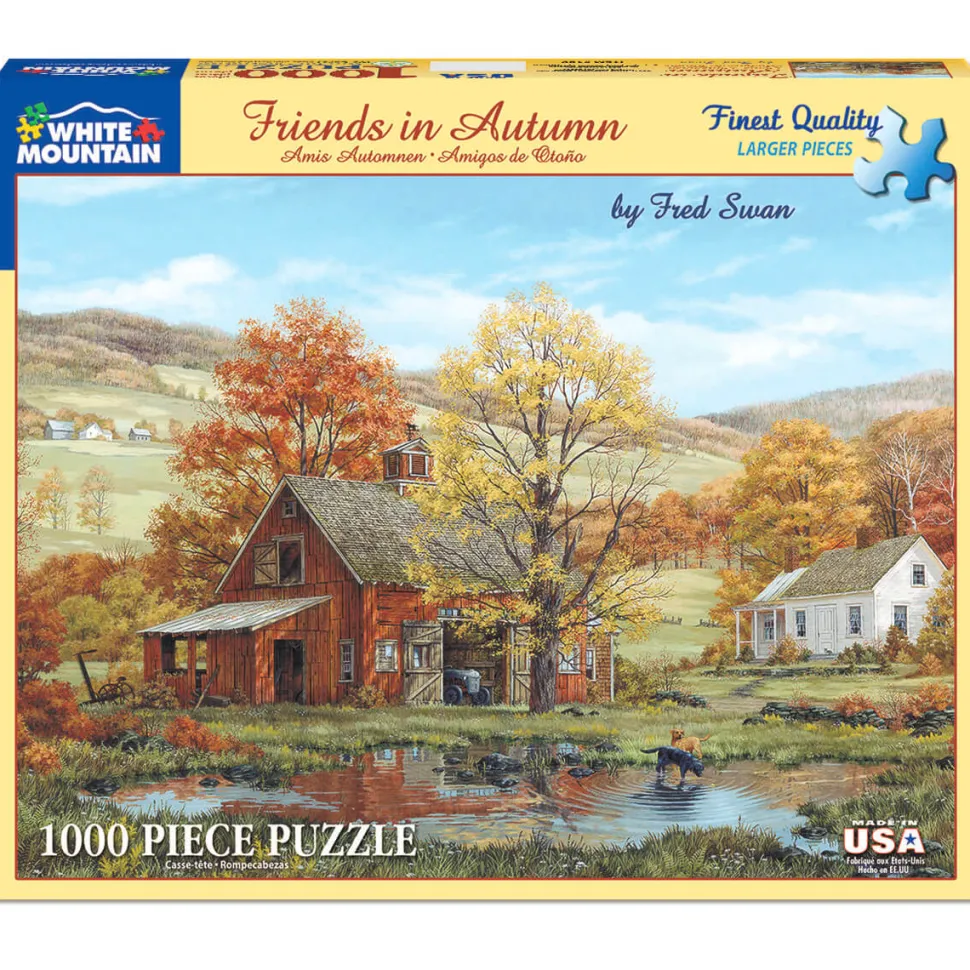 White Mountain Puzzles Friends in Autumn 1000 Pc
