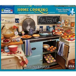 White Mountain Puzzles Home Cooking 1000 Piece Jigsaw Puzzle
