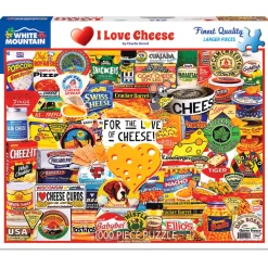 White Mountain Puzzles I Love Cheese 1000 Pc