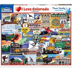 White Mountain Puzzles I Love Colorado 1000 Pc