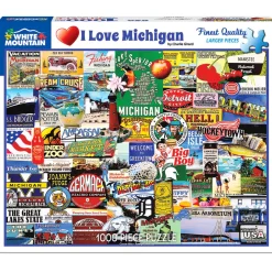 White Mountain Puzzles I Love Michigan
