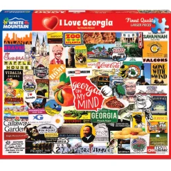 White Mountain Puzzles I Love Georgia 1000 Pc
