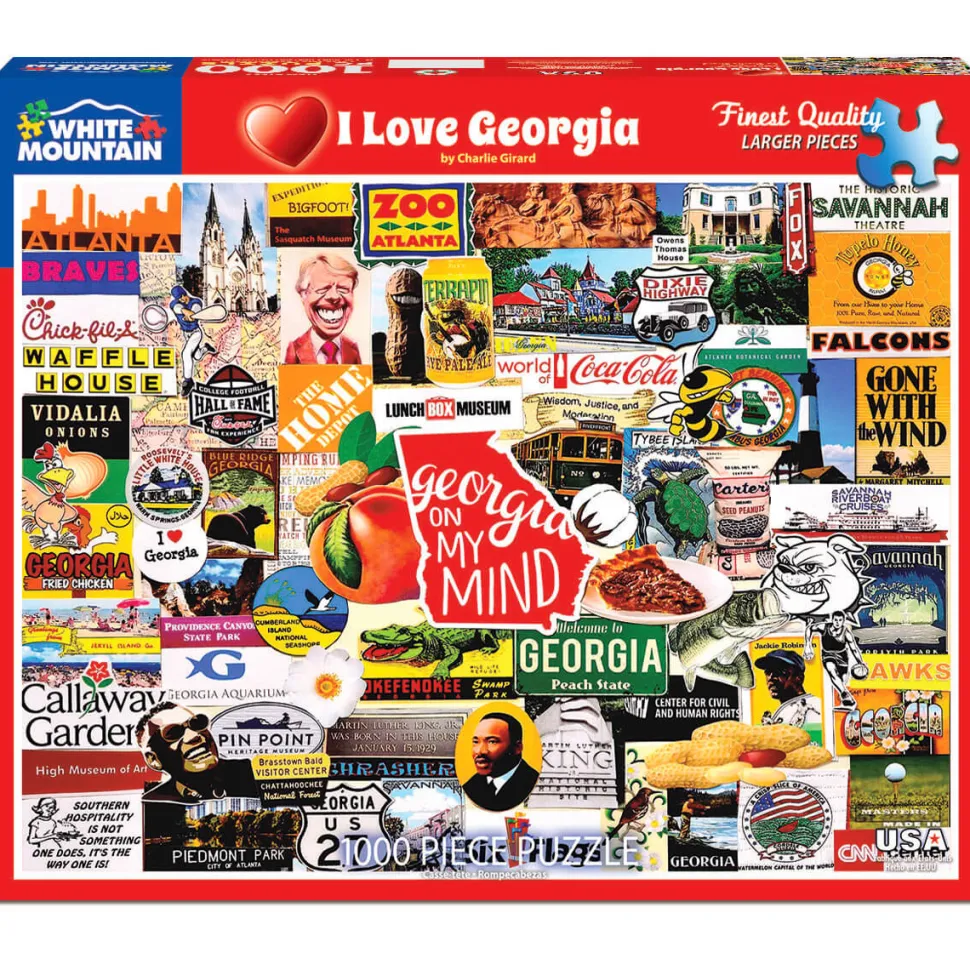 White Mountain Puzzles I Love Georgia 1000 Pc