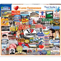 White Mountain Puzzles I Love Tennessee 1000 Pc