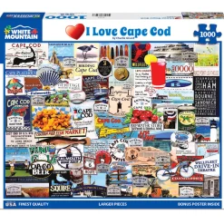 White Mountain Puzzles I Love Cape Cod 1000 Piece