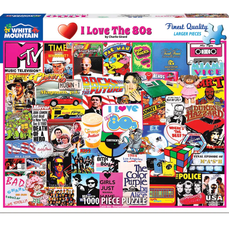 White Mountain Puzzles I Love the 1980s 1000 Pc