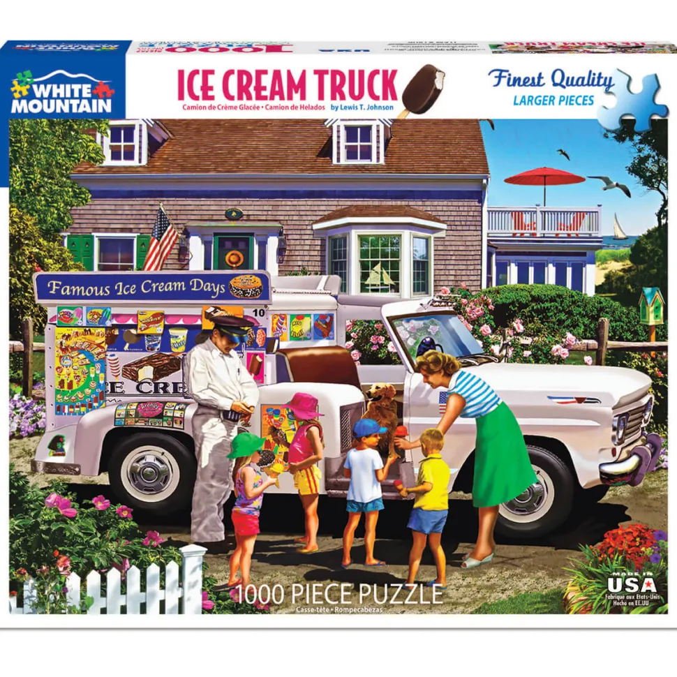 White Mountain Puzzles Ice Cream Truck 1000 Pc
