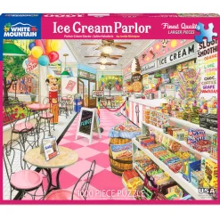 White Mountain Puzzles Ice Cream Parlor 1000 Pc