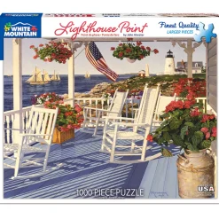 White Mountain Puzzles Lighthouse Point 1000 Pc