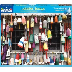 White Mountain Puzzles Lobster Buoys 500 Piece