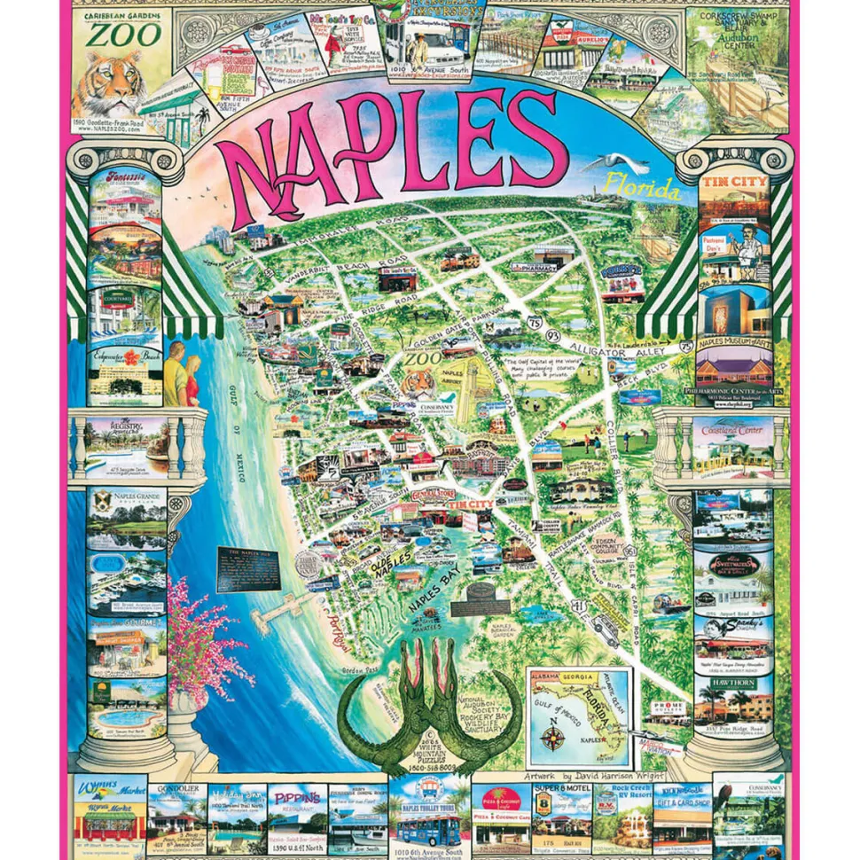 White Mountain Puzzles Naples FL 1000 Pc