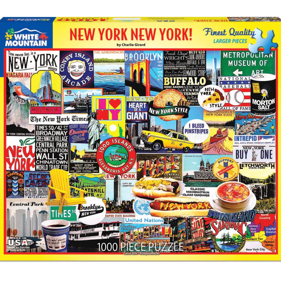 White Mountain Puzzles New York New York 1000 Pc