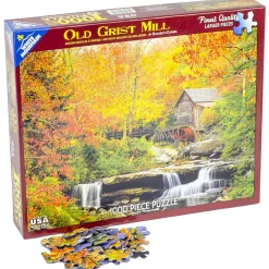 White Mountain Puzzles Old Grist Mill 1000 Piece Jigsaw Puzzle