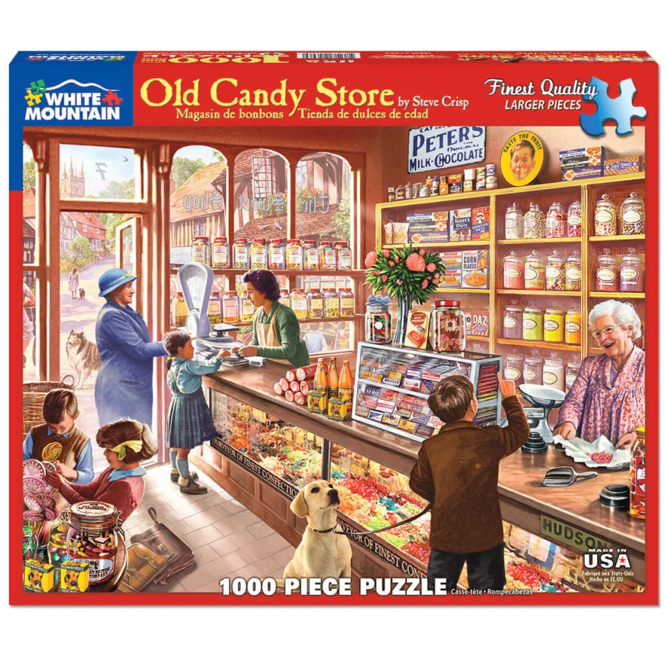White Mountain Puzzles Old Candy Store 1000 Piece