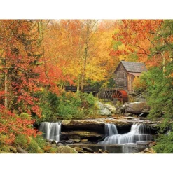 White Mountain Puzzles Old Grist Mill 1000 Piece Jigsaw Puzzle