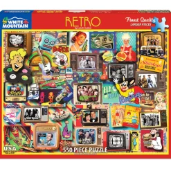 White Mountain Puzzles Retro 550 Pc