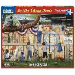 White Mountain Puzzles The Cheap Seats 550 Piece