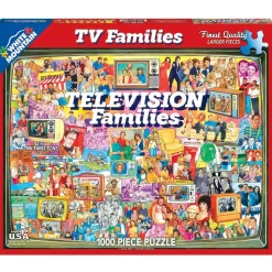 White Mountain Puzzles TV Families 1000 Pc