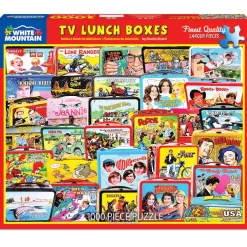 White Mountain Puzzles TV Lunch Boxes 1000 Pc