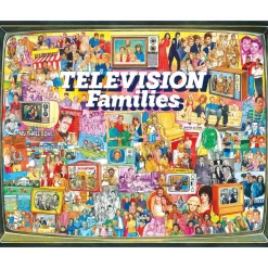 White Mountain Puzzles TV Families 1000 Pc