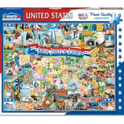 White Mountain Puzzles United States 1000 Pc