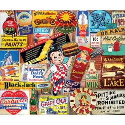 White Mountain Puzzles Vintage Signs 1000 Piece
