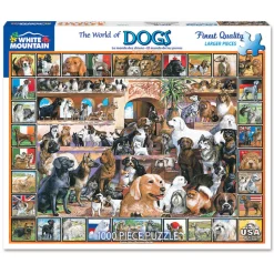 White Mountain Puzzles World of Dogs 1000 Piece