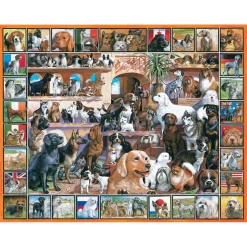 White Mountain Puzzles World of Dogs 1000 Piece