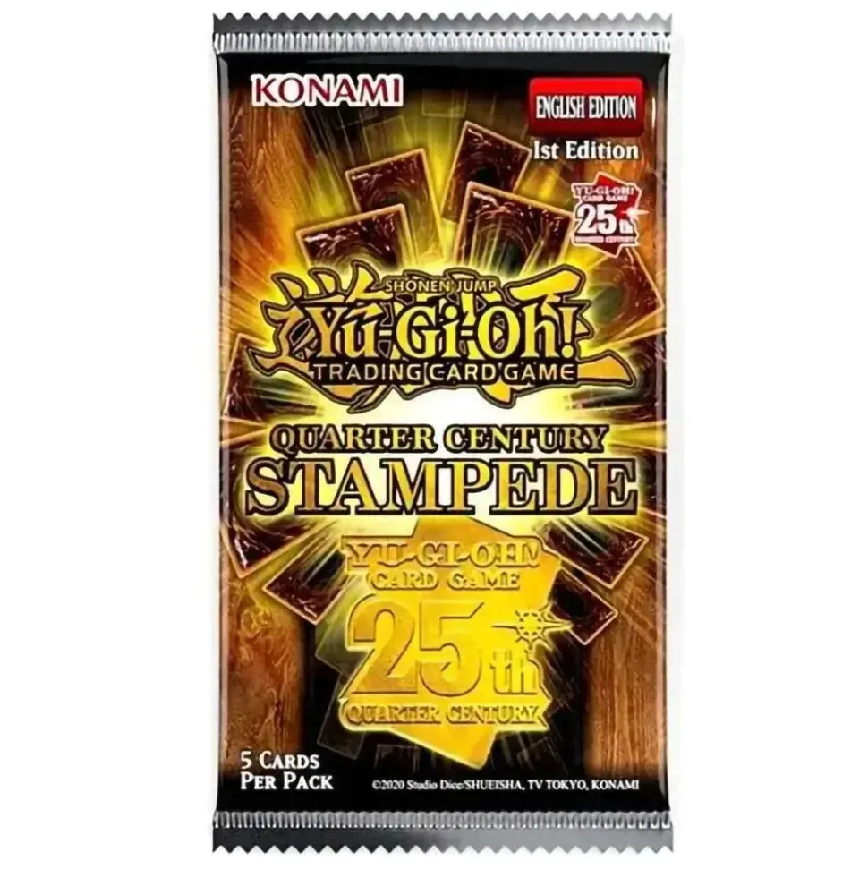 Yu-Gi-Oh! Quarter Century Stampede Booster Pack (5 Cards)